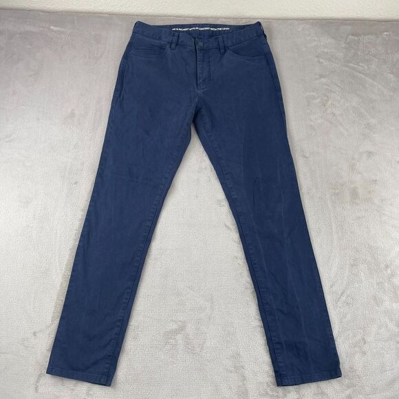 RHONE Everyday Twill 5-Pocket Pants Men 32x32 Navy Blue Slim Straight Fit - Picture 1 of 15